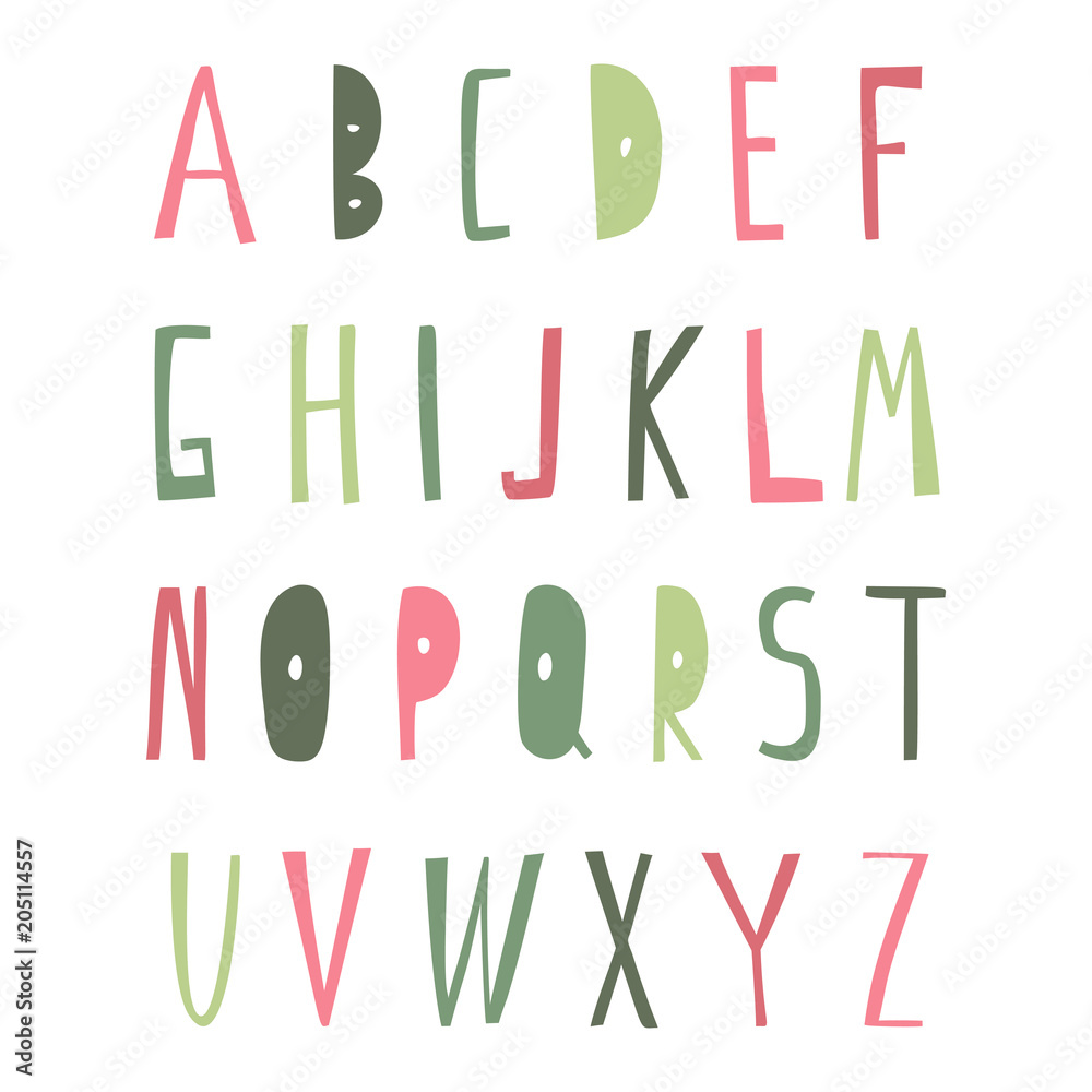Rustic unique alphabet Rustic unique alphabet