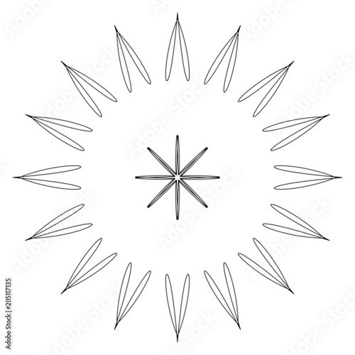 Einzigartige Schneeflocke