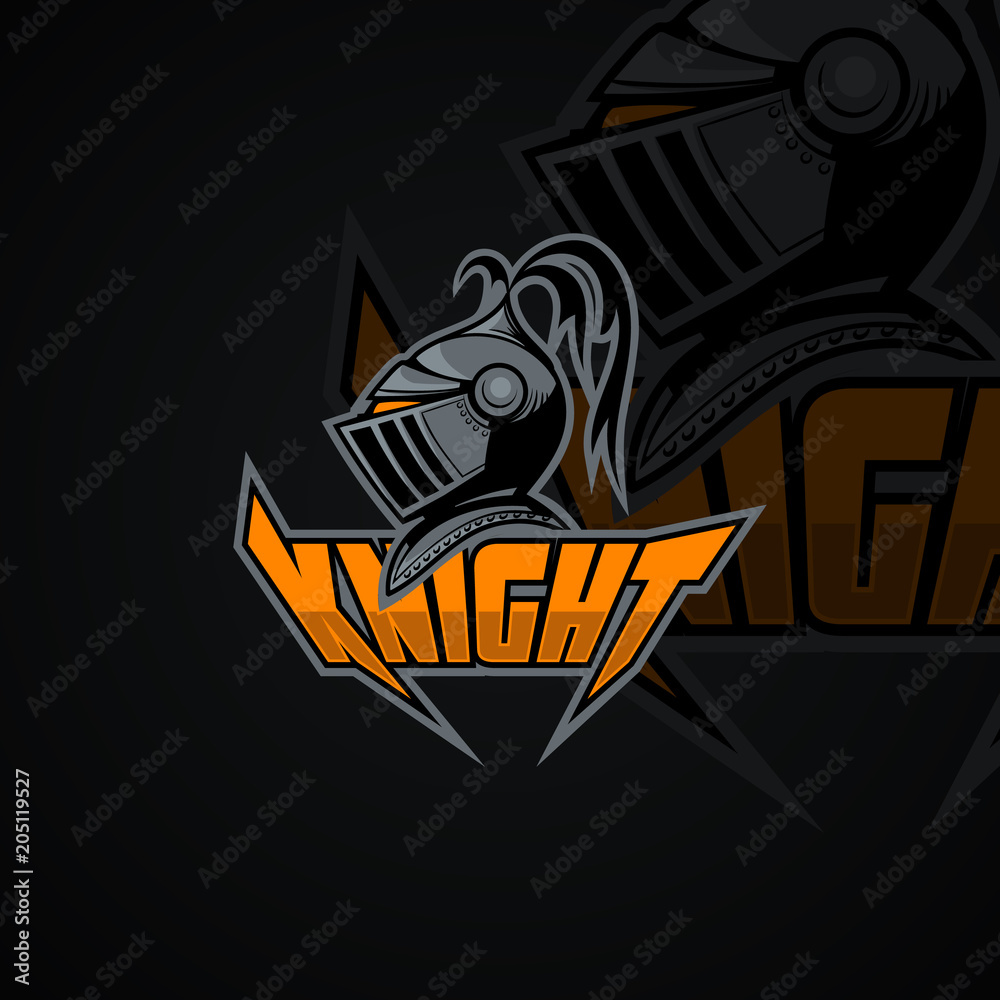 Knight logo.  High resolution vector image