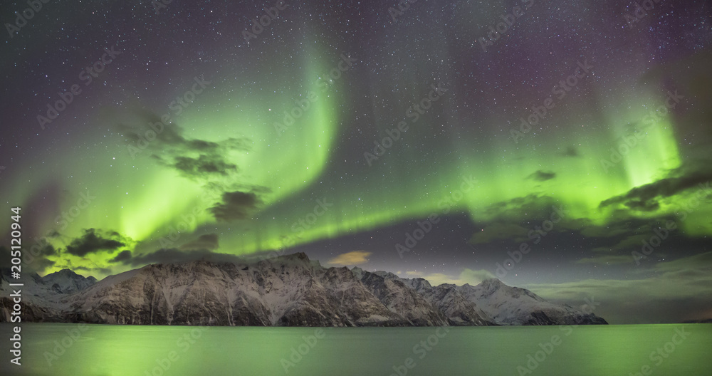 Nordlicht bei Spakenes - Tromsö