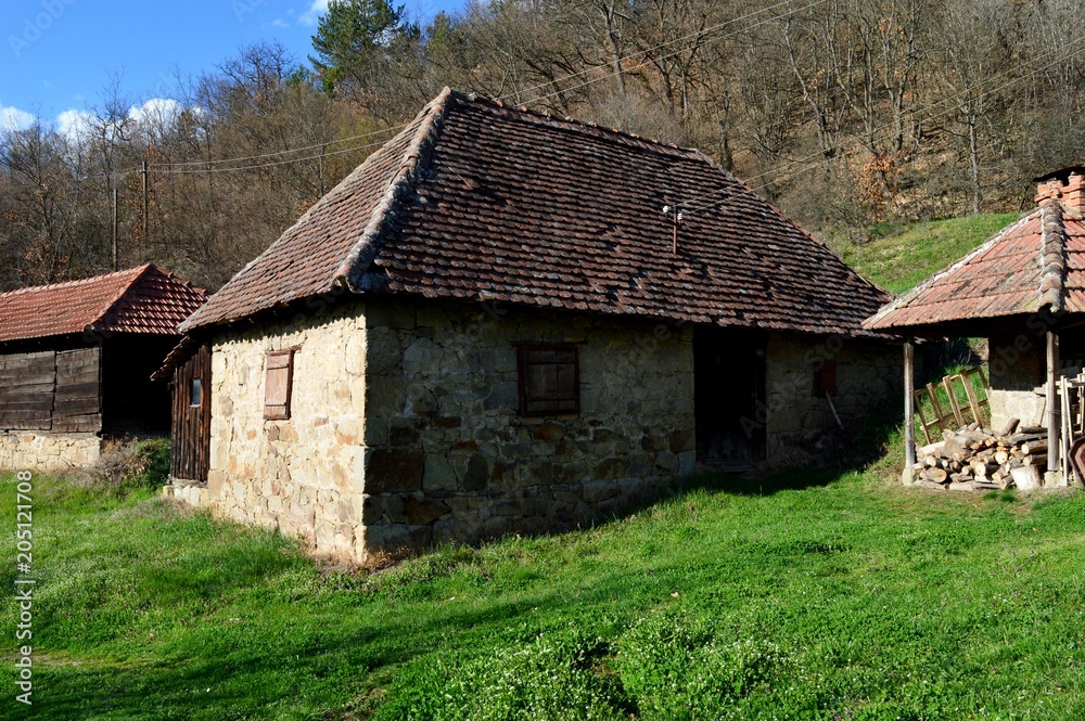 old house in the village
