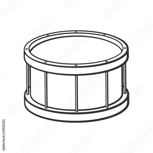 Doodle of classic drum