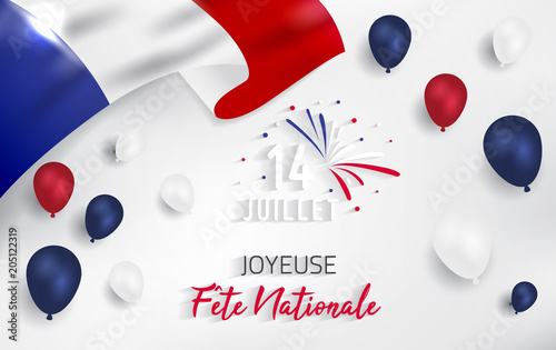 14 Juillet - Fête Nationale. 14 juillet en France - fête nationale