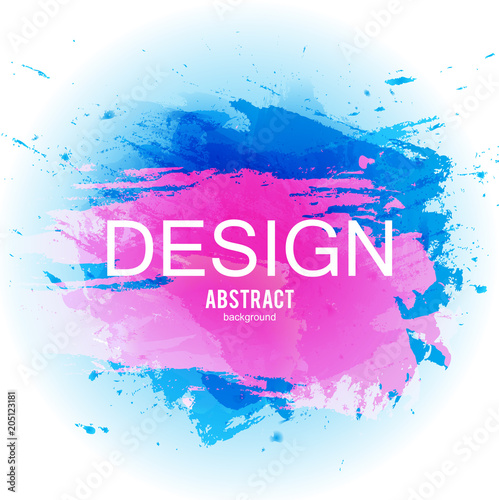 Abstract vector background. Colorful watercolor stain image for screen, background. Design for electronic device