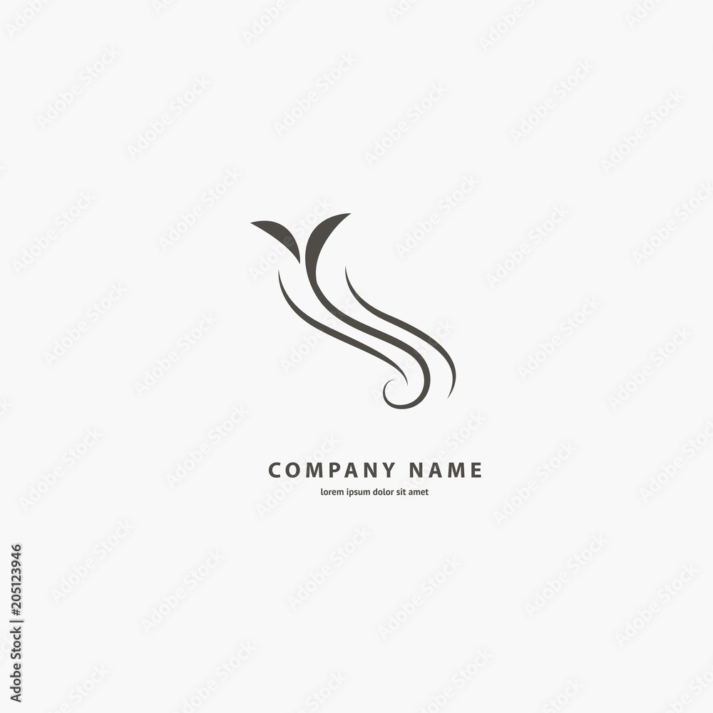 Floral logo. Flower wedding icon. Luxury retro emblem. Cosmetics, Spa, Beauty salon, Decoration, Boutique vector logo. Floral logo. Flower wedding icon. Luxury retro emblem. Cosmetics, Spa, Beauty salon, Decoration, Boutique vector logo.