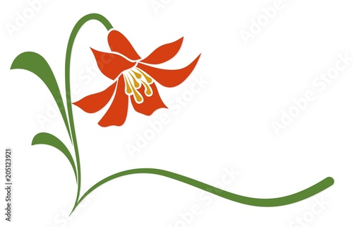 Logo red flower.
