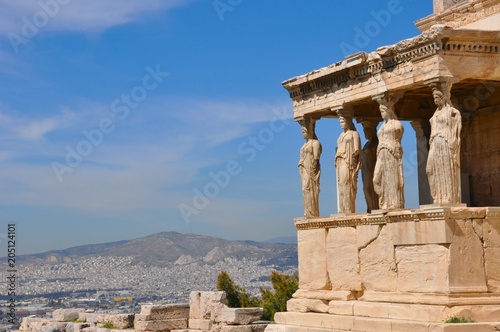 caryatide, acropole, Athènes