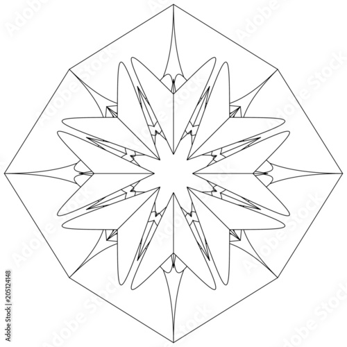 Einzigartige Schneeflocke