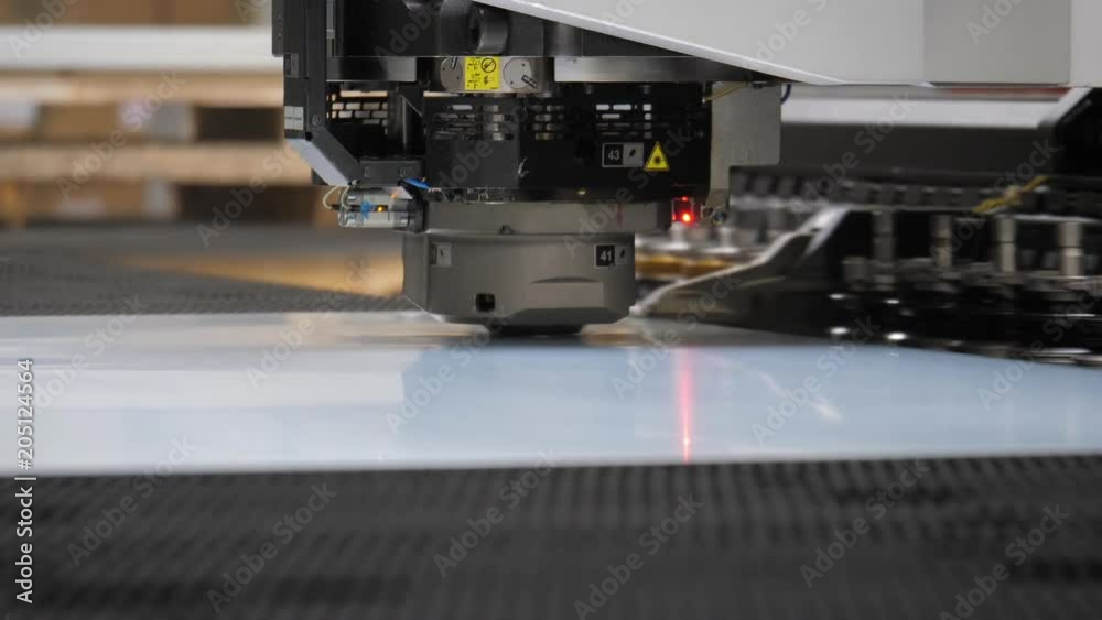 Close up, cnc machine in oven factory Close up, cnc machine in oven factory