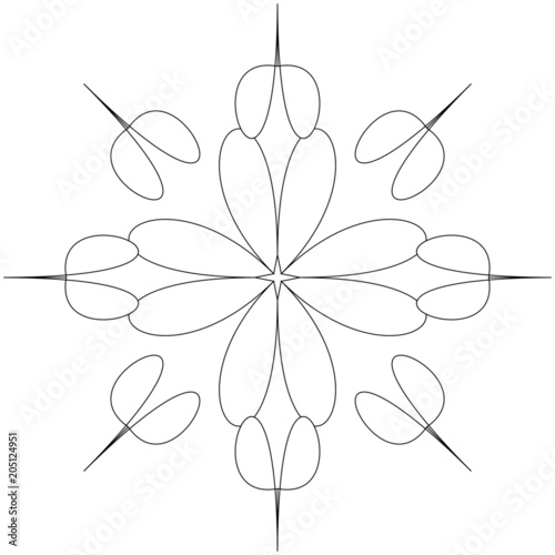 Einzigartige Schneeflocke