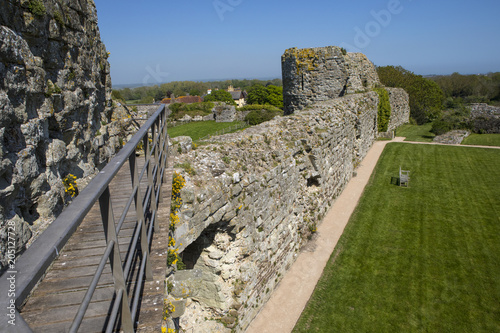 Pevensey Castle in East Sussex photo