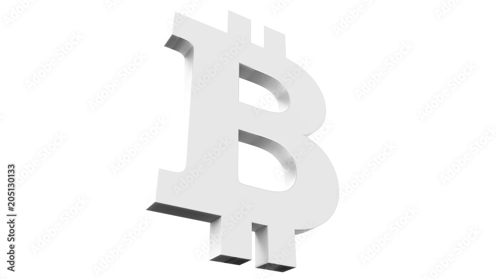 3d icon bitcoin. 3d icon bitcoin.