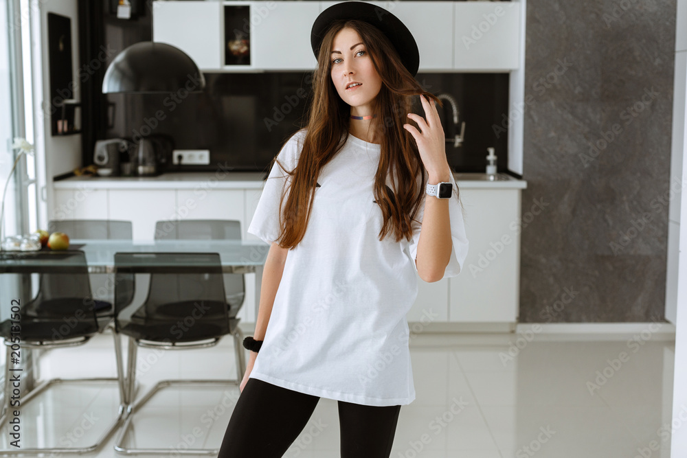 Young attractive smiling woman practicing yoga Young attractive smiling woman practicing yoga