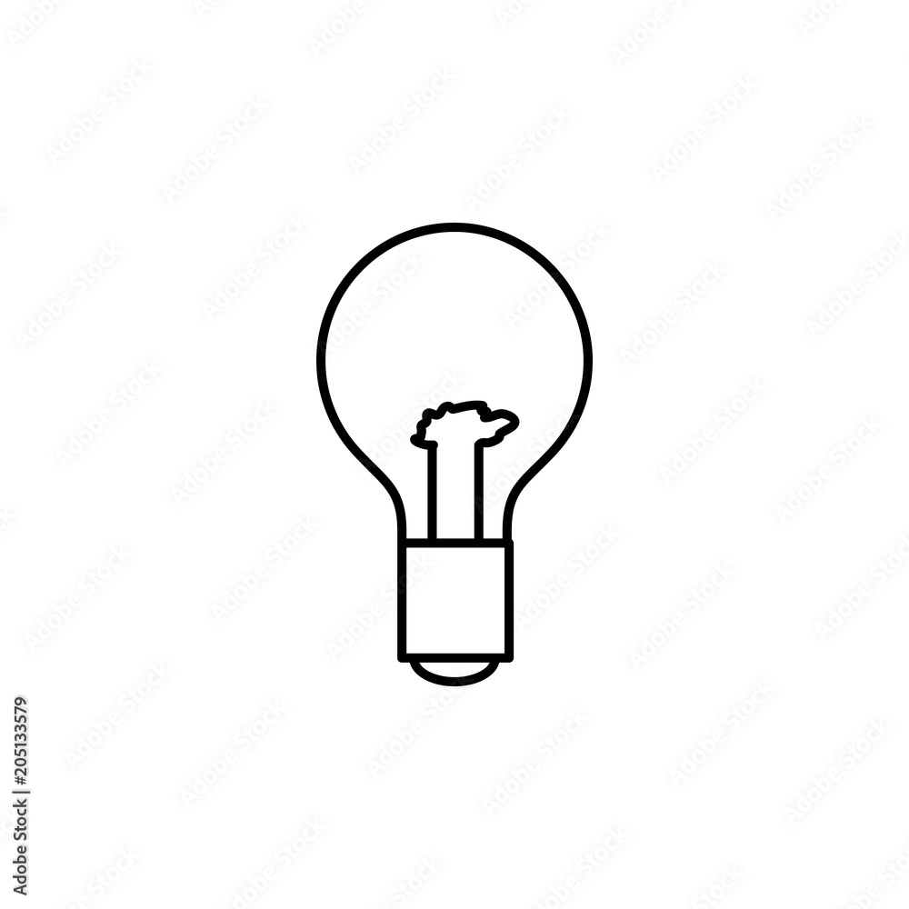 burnt out light bulb icon. Element of web icon for mobile concep burnt out light bulb icon. Element of web icon for mobile concep