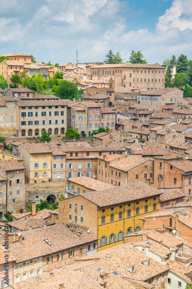 Panoramic sight in Urbino, city and World Heritage Site in the Marche region of Italy.