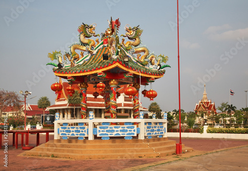 Chinese Chao Pu-Ya shrine at Thung Sri Muang Park in Udon Thani. Thailand