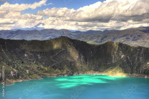 Quilotoa crater lake  Ecuador