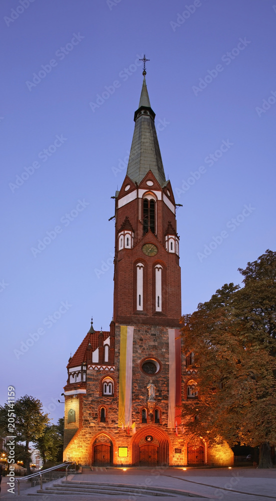 Garrison church of St. George in Sopot. Poland