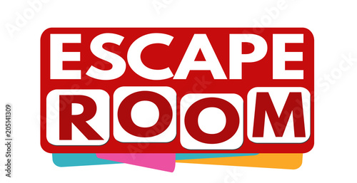 Escape room banner or label