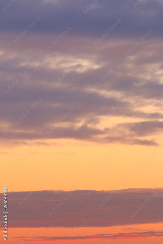 beautiful colorful sky and cloud in twilight time background