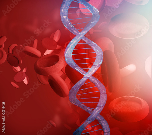 DNA Blood and artery in mic...