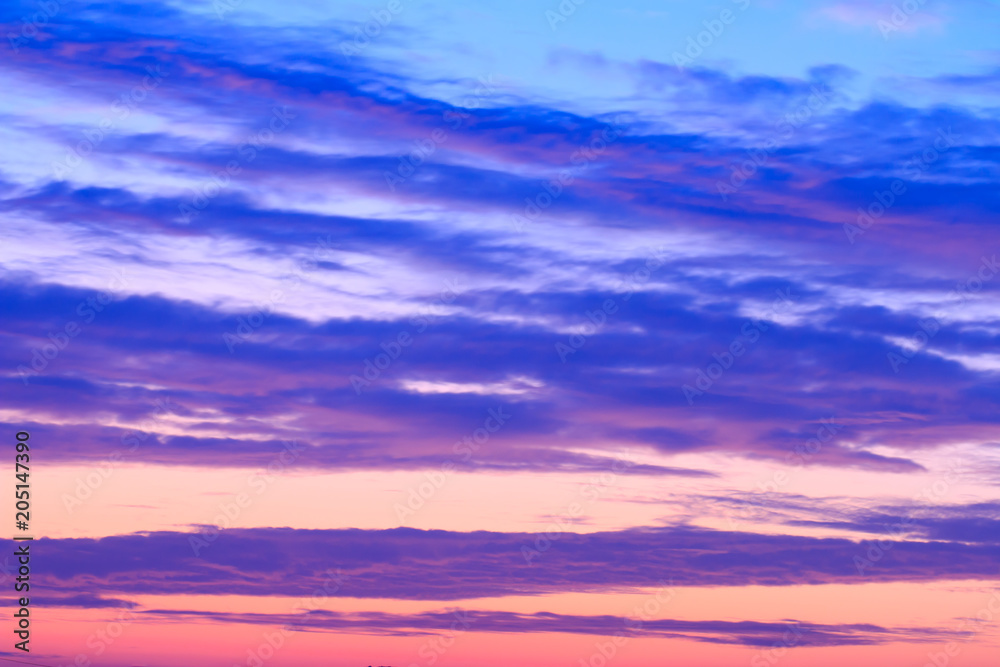 Obraz premium beautiful colorful sky and cloud in twilight time background