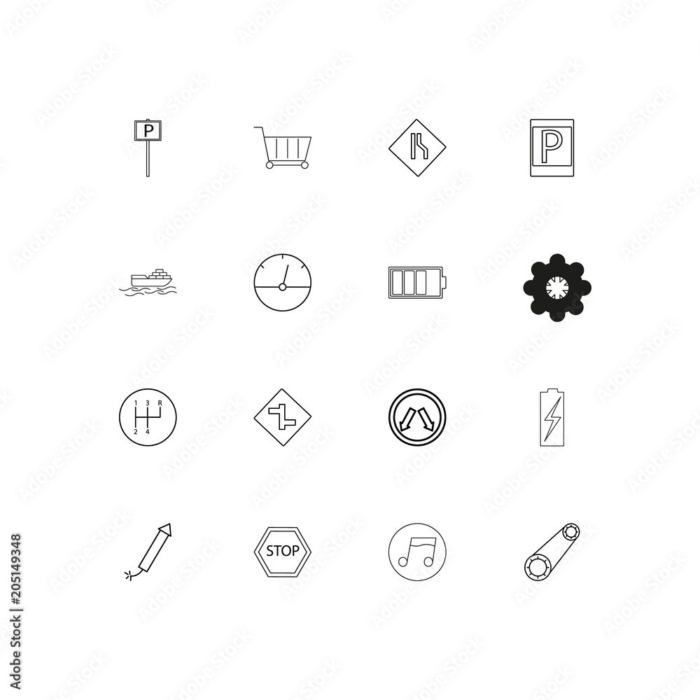 Cars And Transportation linear thin icons set. Outlined simple vector icons Cars And Transportation linear thin icons set. Outlined simple vector icons