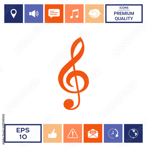 Treble clef icon