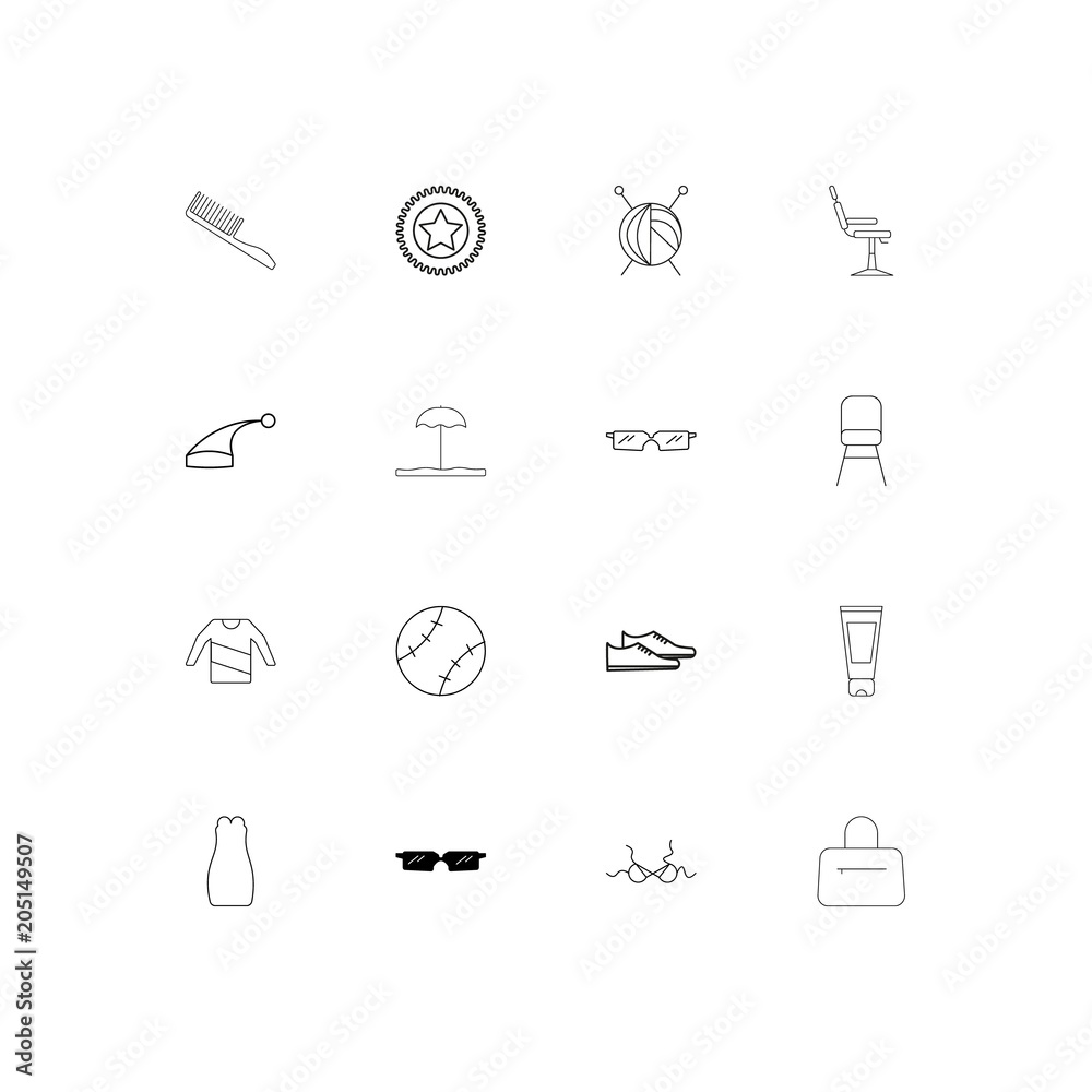 Beauty Dress And Clothes linear thin icons set. Outlined simple vector icons Beauty Dress And Clothes linear thin icons set. Outlined simple vector icons