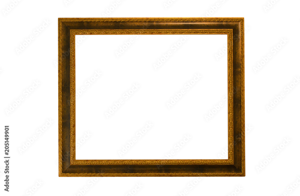 Wooden frame isolated on white background Wooden frame isolated on white background