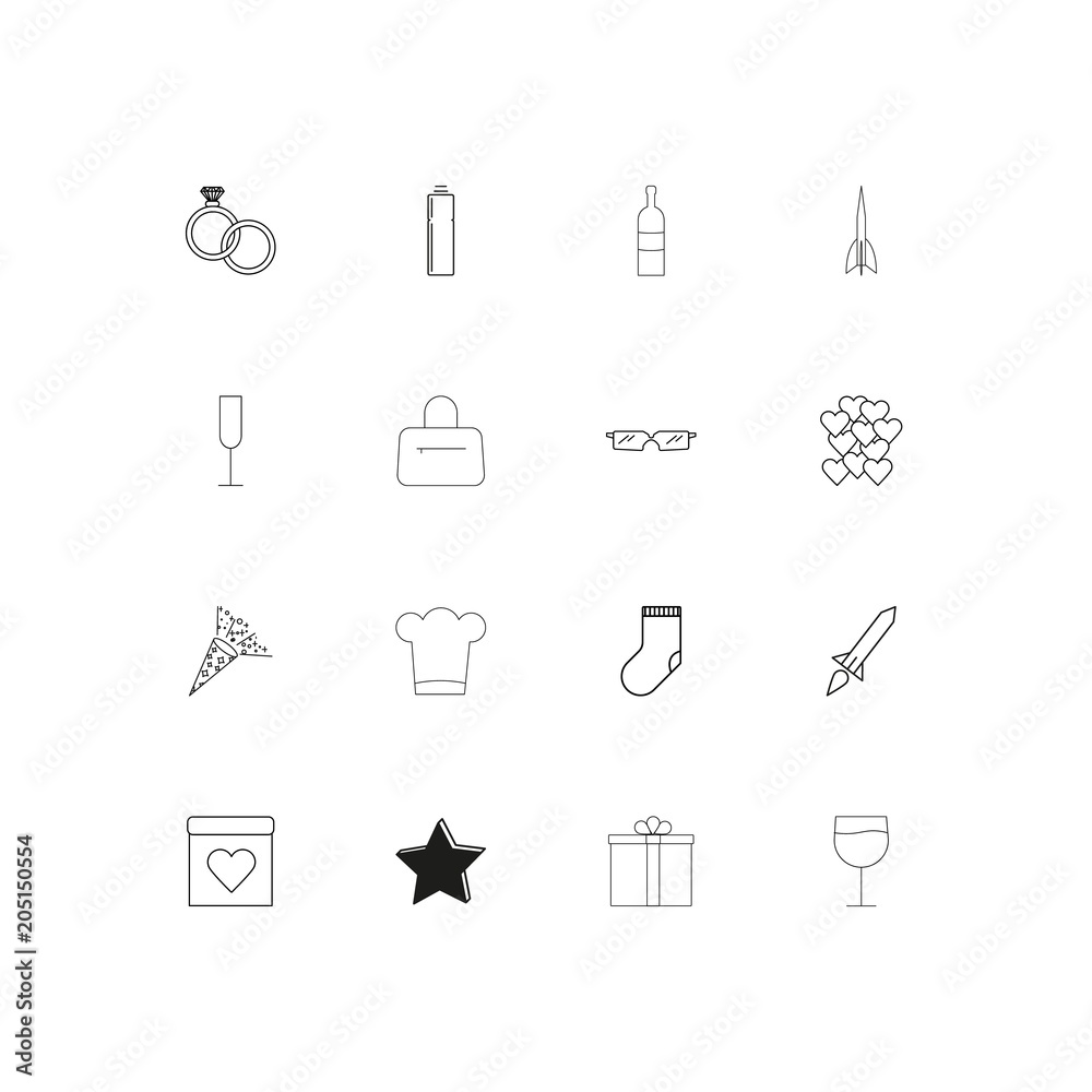 Holidays linear thin icons set. Outlined simple vector icons Holidays linear thin icons set. Outlined simple vector icons