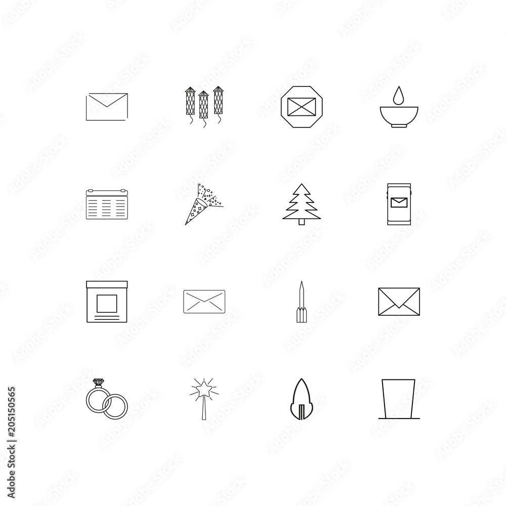 Holidays linear thin icons set. Outlined simple vector icons Holidays linear thin icons set. Outlined simple vector icons