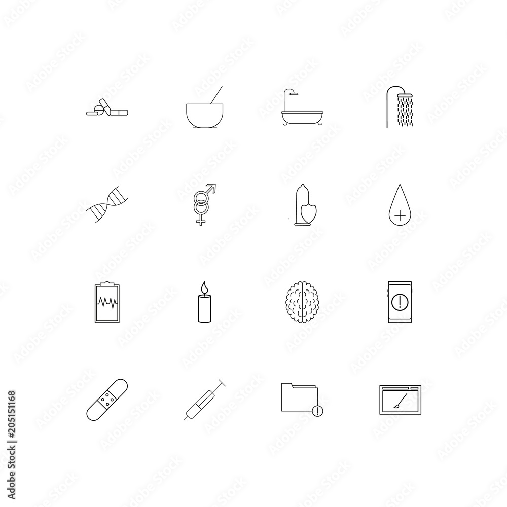 Healthcare And Medical linear thin icons set. Outlined simple vector icons Healthcare And Medical linear thin icons set. Outlined simple vector icons
