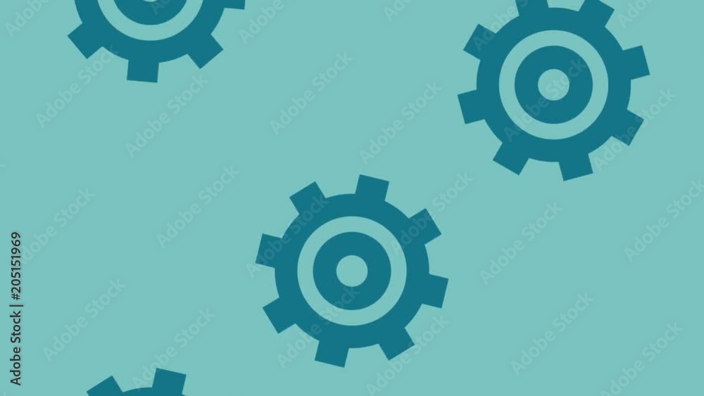 Gears falling blue background High Definition colorful animation scenes Gears falling blue background High Definition colorful animation scenes