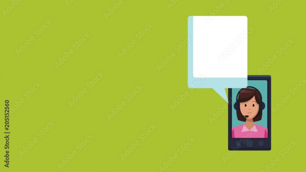 Call center agent on phone High Definition colorful animations scenes Call center agent on phone High Definition colorful animations scenes