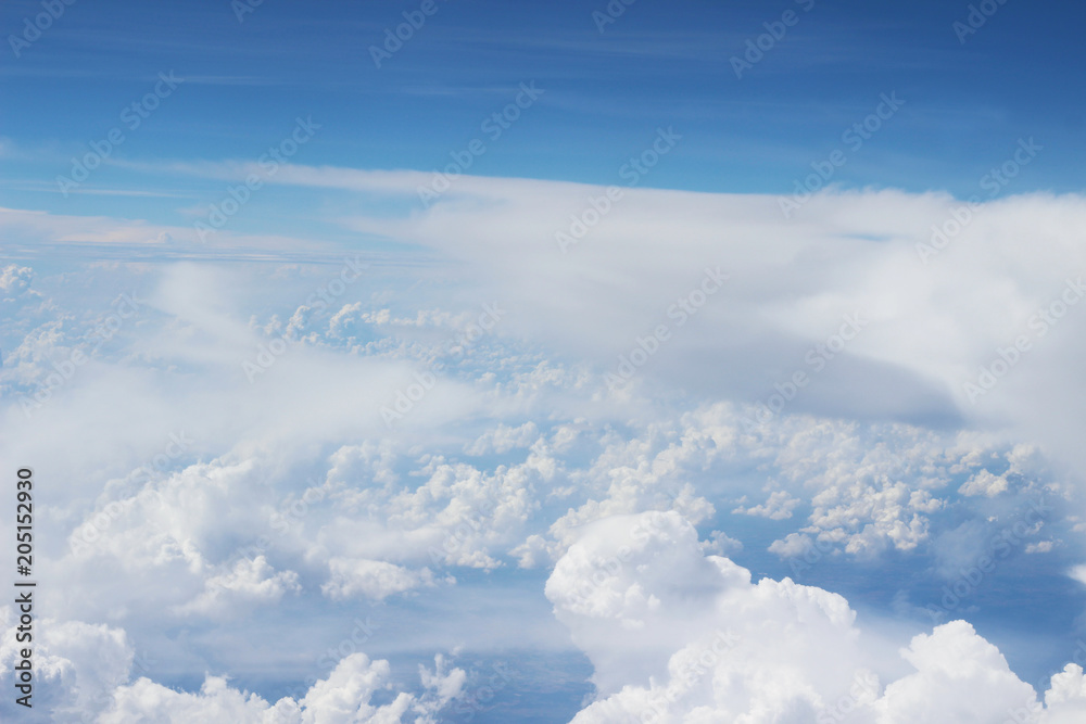 Blue sky with white clouds abstract background Blue sky with white clouds abstract background