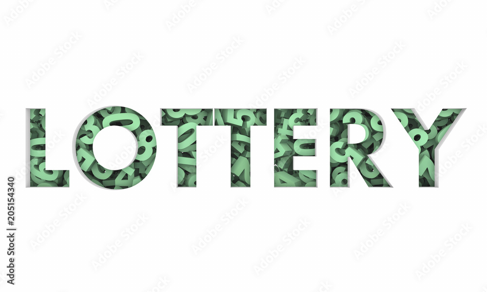 Lottery Winning Numbers Big Jackpot Word 3d Render Illustration Lottery Winning Numbers Big Jackpot Word 3d Render Illustration