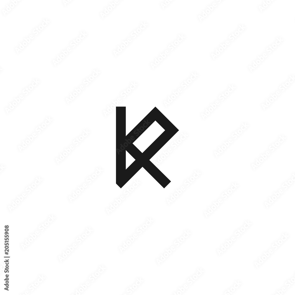 Letter KP Monogram Abstract Creative Icon Logo Design Template Letter KP Monogram Abstract Creative Icon Logo Design Template