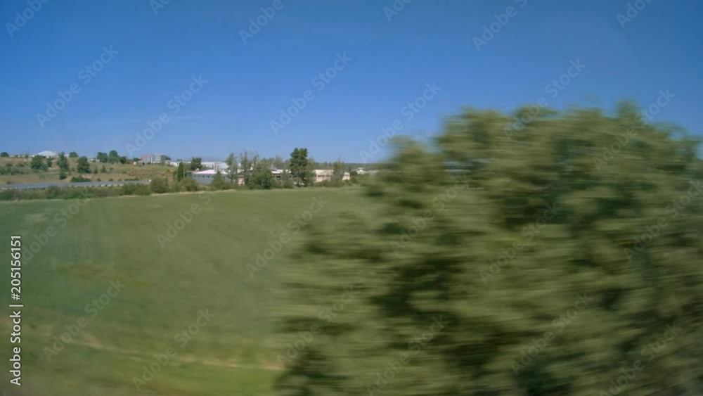 Window View from Train, 4k video 3840X2160, No edit, No Color Correction Window View from Train, 4k video 3840X2160, No edit, No Color Correction