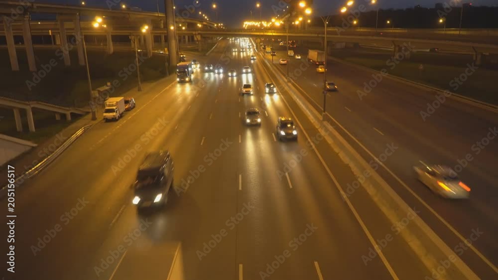 traffic on the urban highway and thoroughfare, from day to night traffic on the urban highway and thoroughfare, from day to night