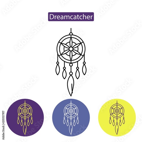 Dreamcatcher line icon