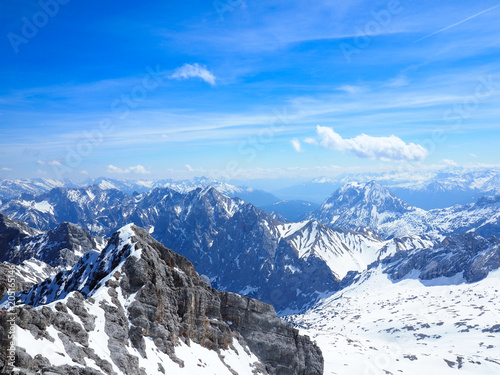 Zugspitze is the highest peak of the Wetterstein Mountains as well as the highest mountain in Germany spring season.