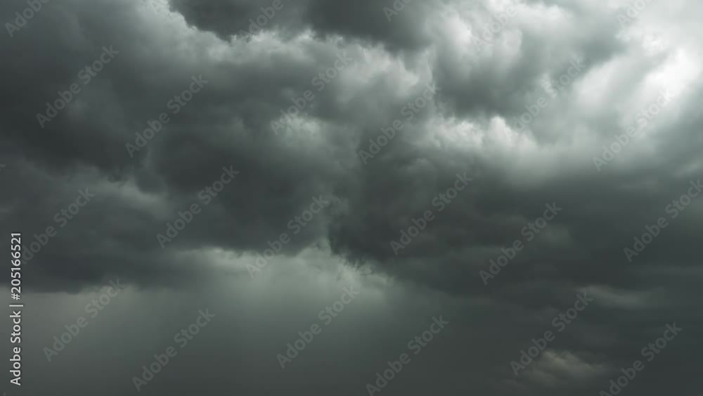 dark storm clouds are moving fast, timelapse 4k