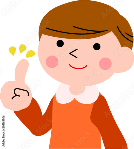 Advising boy with pigtails 3