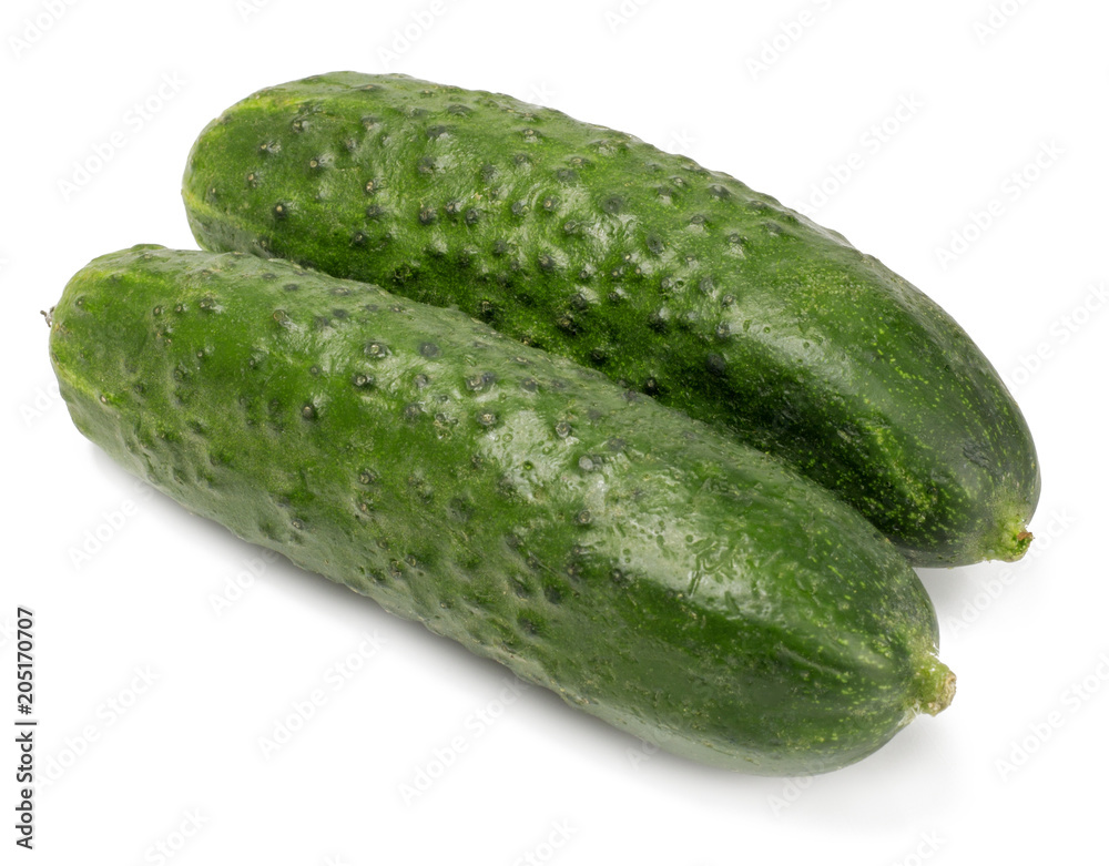 cucumbers isolated on white background cucumbers isolated on white background