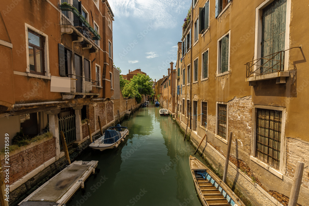 A small canal in Venice, Italy