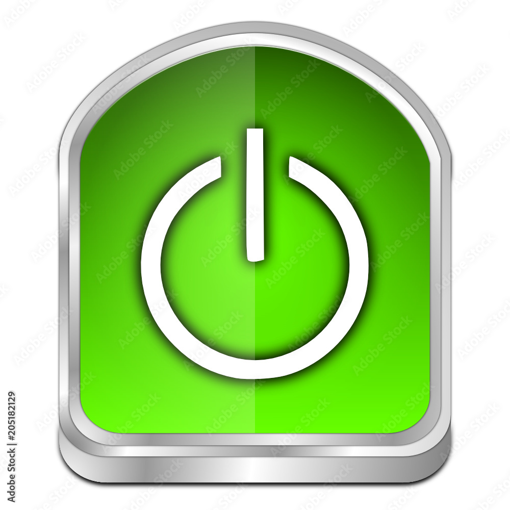 Power Button - 3D illustration Power Button - 3D illustration