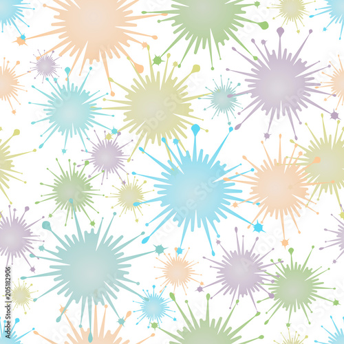 seamless background of multi-colored blots