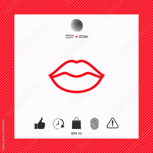 Lips linel icon