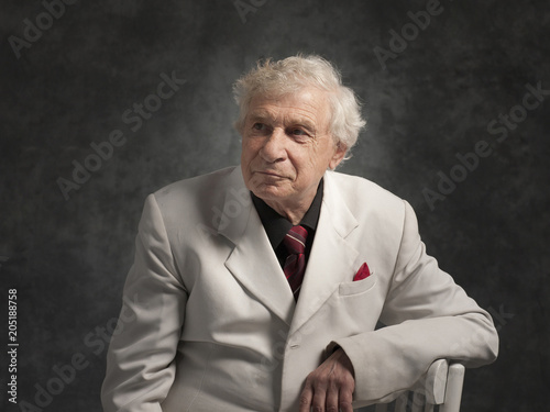 Senior happy man
